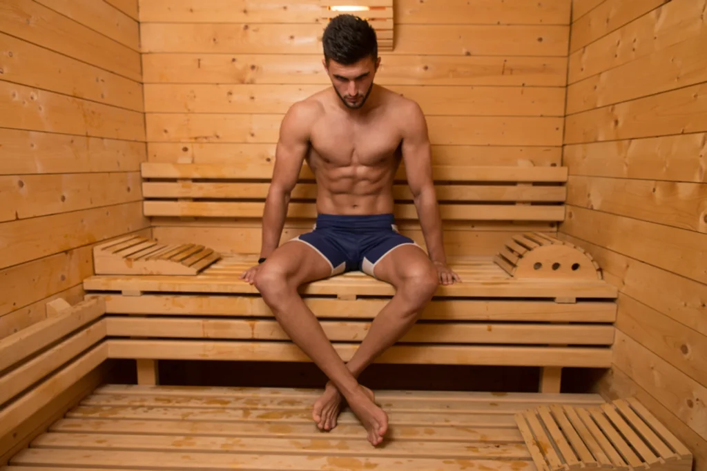 athlete-in-sauna | Adam Loiacono